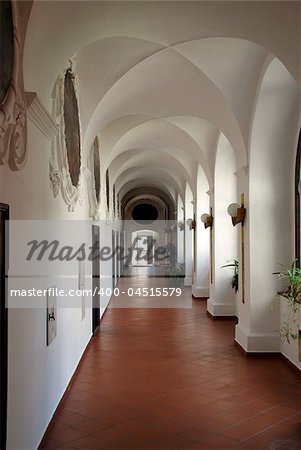 Light at the end of tunnel - cloister arcade