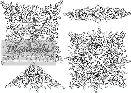 Illstration of vector decoration elements