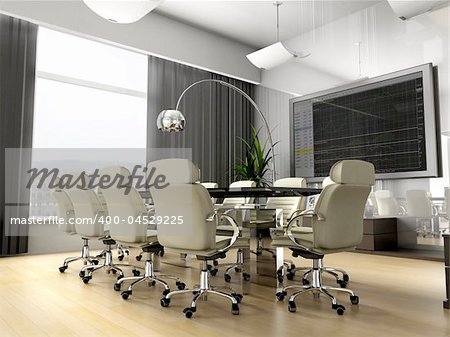 Room of negotiation at office in Verde 3d image