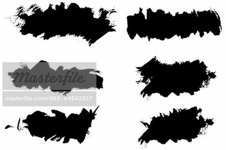 Vector - Grunge ink splat brush can be used for border, text insertion or background