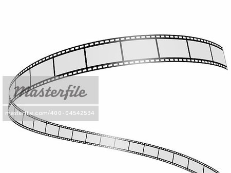 3d rendered illustration of a film stripe