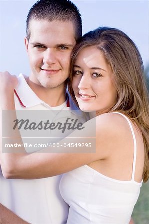 young beautiful couple in love