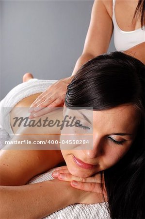 woman relaxing in massage