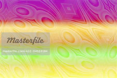 Abstract, futuristic background in red, purple, pink, yellow, green