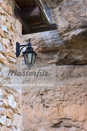 Streetlight in Orbaneja del Castillo, Burgos (Spain)