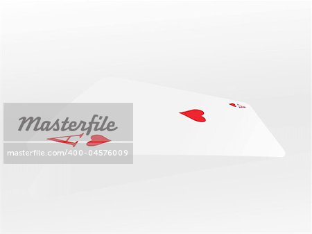 vector ace of heart on abstract playing card background2