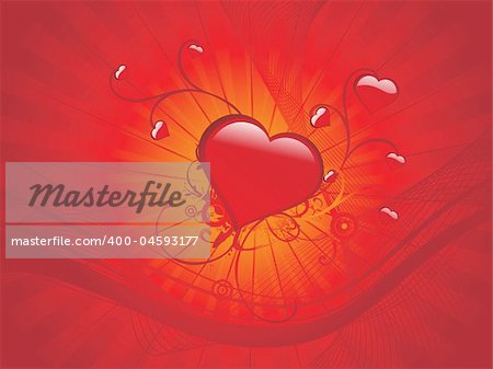 abstract background with love illustration