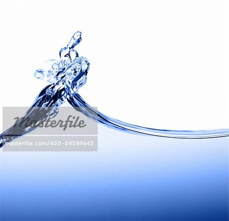 Crisp clear water photographed high speed.