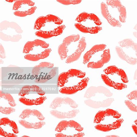 Kiss seamless background, lips