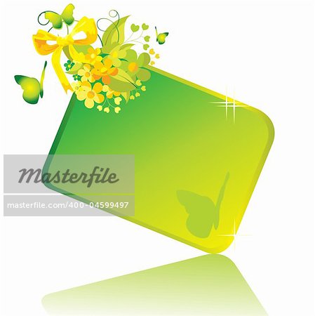 Vector spring gift card. Easy to edit and modify. EPS file included.