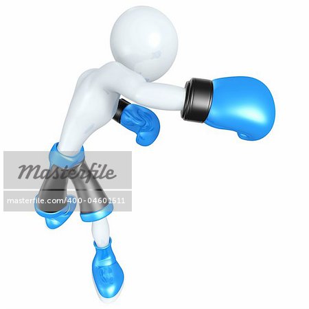 A Boxing Concept And Presentation Figure In 3D