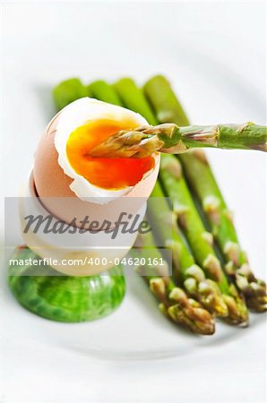 Healthy breakfast served on white plate