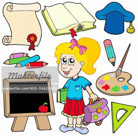 Back to school collection 2 - vector illustration.