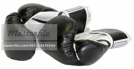 Boxing gloves isolated with clipping path