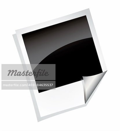 Black and White Classic Photo Frame with place for picture