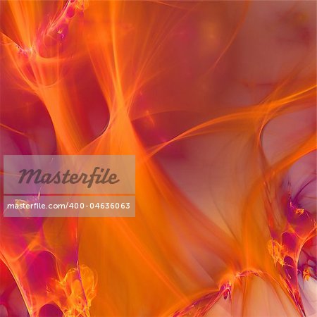 Abstract elegance background. Orange - purple palette. Raster fractal graphics.