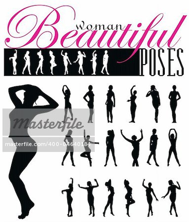 woman silhouettes vector illustration