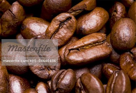 coffee beans background closeup