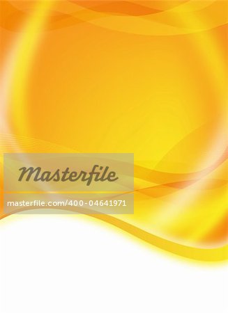 abstract yellow and orange flyer for design