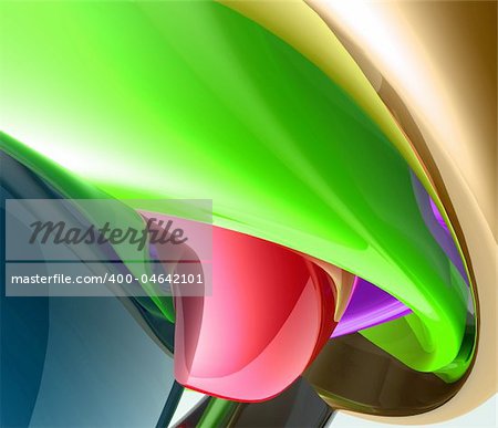Abstract wallpaper background illustration of smooth glossy colors