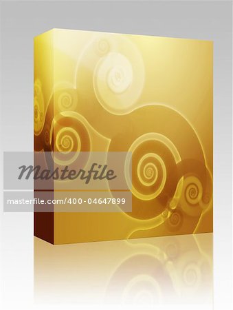 Software package box Floral grunge abstract wallpaper design with organic swirling shapes