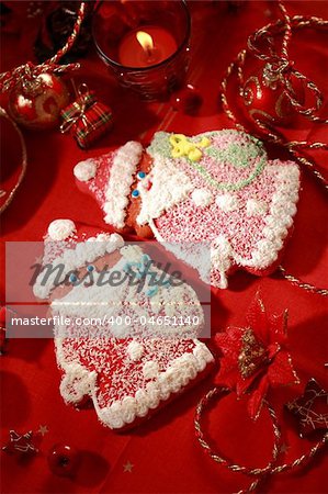 Detail of Gingerbread Santa Claus for Christmas