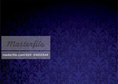 Classic purple wallpaper pattern with dark shadow and copy space