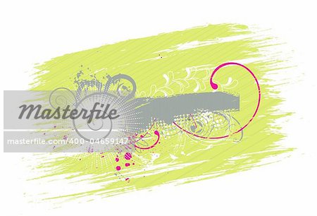 abstract floral grunge sample banners with place for your text.