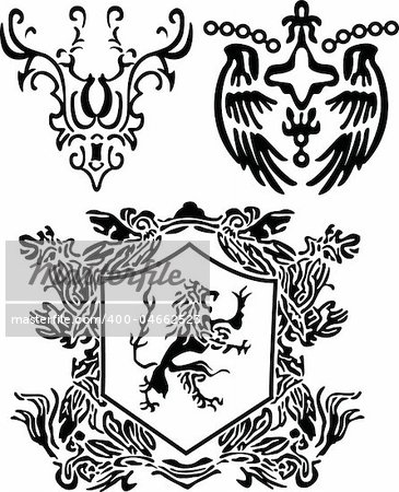 classic royal heraldic element
