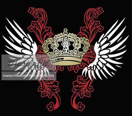 heraldic crown design