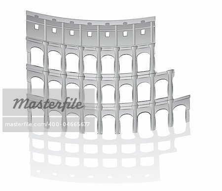 Roman colosseum illustration