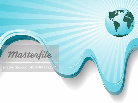 Abstract Earth Background - vector illustration - text is on a separate layer for easy removal