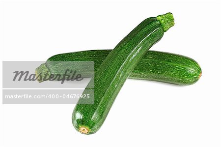 zucchini courgette isolated on white fine close up image