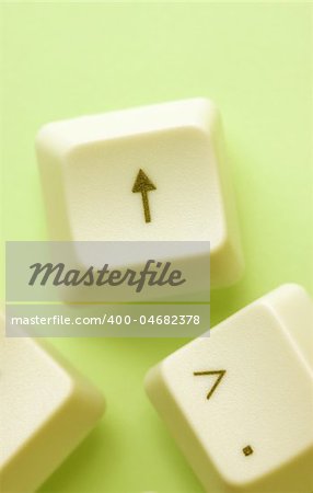 Close up of computer keys