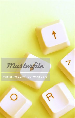 Close up of computer keys