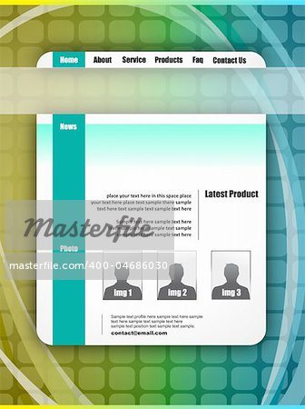 Colorful Morder and Futuristic Style WebSite Template