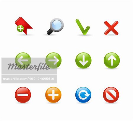 Professional icons for your website or presentation. -eps8 file format-