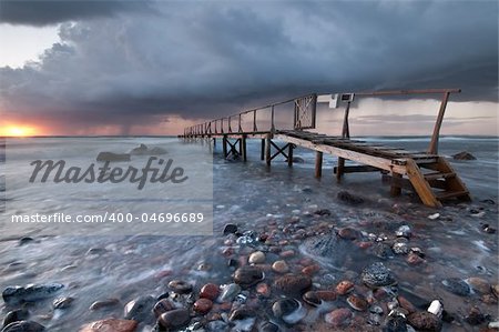 Pier at sunset