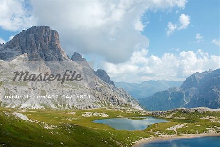 High mountain landscape in the Dolomites