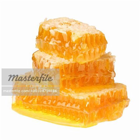 Honeycomb isolated on white background