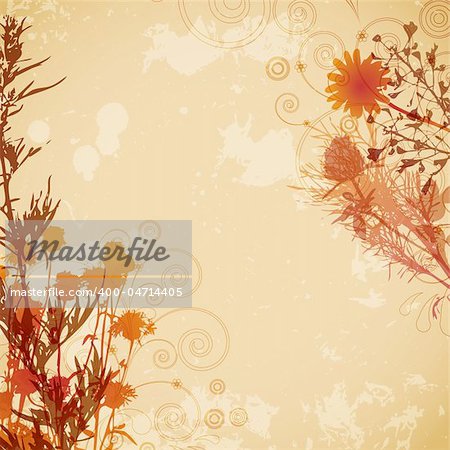 floral vintage background