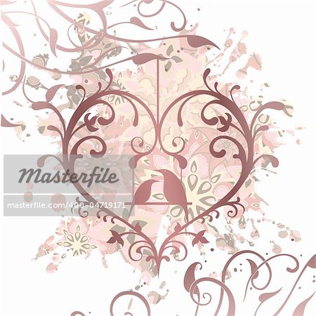 heart decorative,  this  illustration may be useful  as designer work