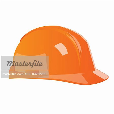 illustration of hard hat on white background