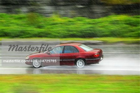 driving at rain