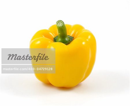 Yellow Pepper isolated on white background