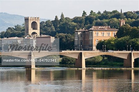 View of florence along the Arno River