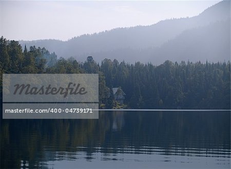 Silent lake in mountain