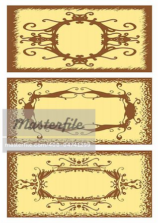 Floral Vintage frame, vector illustration