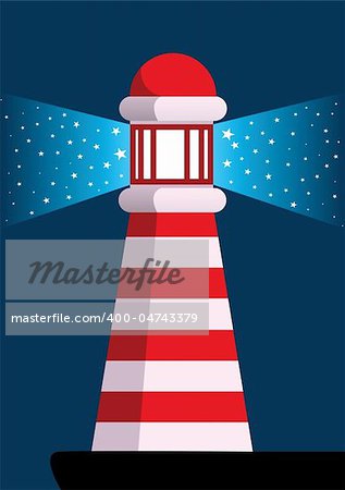 vector illustration of a lighthouse