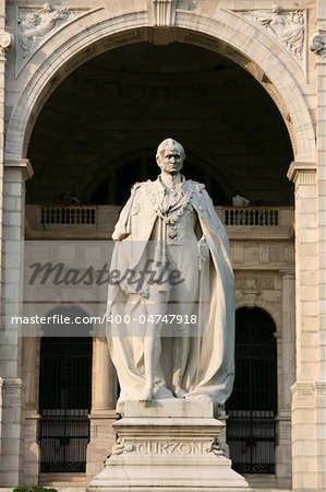 Victoria Memorial a famous landmark in the city of Calcutta / Kolkata, India